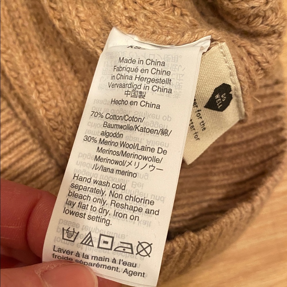 BNWT Madewell Fairbanks Pullover Sweater in Heather Saddle SIZE XS - Picture 14 of 16
